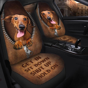 Joycorners Get In Sit Down Dachshund Seat Covers Universal Fit (2Pcs)
