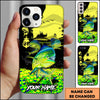 Joycorners Fishing Black Silhouette Personalized Name 3D Phone Case (10 Fish Species)