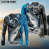 Joycorners Fishing Sparkling Water Smoke Pattern Design Custom Name & Team Name 3D Shirts (11 Breeds)