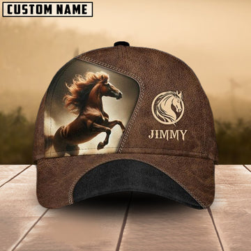 Joycorners Horse Lovers Customized Name Cap