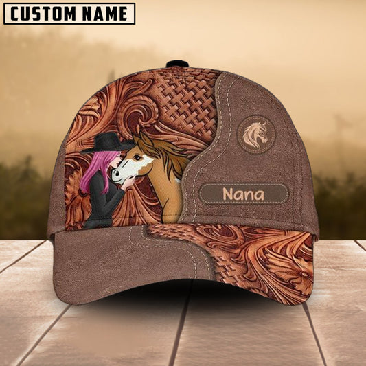 Joycorners Horse Lovers Customized Name Cap