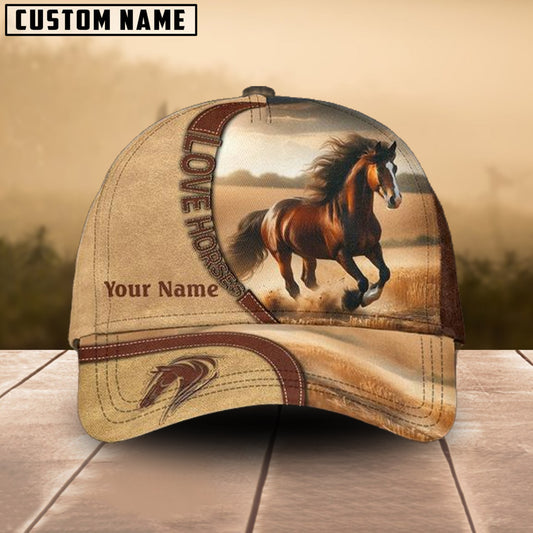 Joycorners Horse Lovers Customized Name Cap