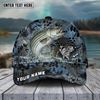 Joycorners FishingBlue Kryptek Camo Pattern Sport Pattern Personalized Name 3D Cap (11 Breeds)