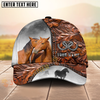 Joycorners Horse Dark Brown Heart Craving Personalized Name Cap (8 Breeds)
