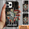 Joycorners Fishing Camo Cross Fishing Lure Art Personalized Name Phone Case (10 Fish Species)