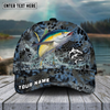 Joycorners FishingBlue Kryptek Camo Pattern Sport Pattern Personalized Name 3D Cap (11 Breeds)