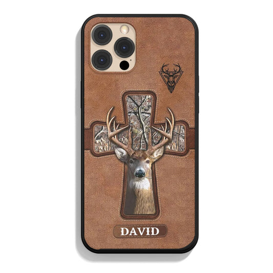 Joycorners Hunting Lovers Hunt Cross Gift Personalized Name Phone Case