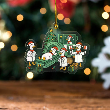 Joycorners Radiology Christmas Goose Nurse Ornament, Custom Gift for Radiologist Doctor, Radiology Tech, CT, MRI, Healthcare Worker Holiday Keepsake
 2D Flat LM1711
