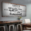 Joycorners Farmhouse Personalized Name Canvas Cattle Ranch Signs