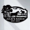 Personalized Name Horse Metal Sign