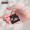 Joycorners Chef Tool Bag Personalized Keychain, Chef's Knives Keychain, Gift For Chef, Custom 2D Flat Keychain