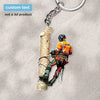 Joycorners Arborist Personalized Keychain, Custom Arborist 2D Acrylic Kechain, Tree Surgeon Gift
