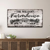 Joycorners Farmhouse Photo Personalized Name Canvas Cattle Ranch Signs