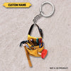 Joycorners Construction Tools Bag 2D Keychain, Custom Name Construction Keychain, Gift For Construction Worker, Engineer Gifts, Engineer Key Ring