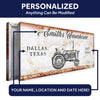 Joycorners Tractor Personalized Name Canvas Cattle Ranch Signs