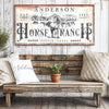 Joycorners Horse Ranch Personalized Name Canvas Cattle Ranch Signs