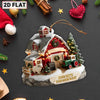Joycorners Christmas Farm Ornament, Custom Name Acrylic Ornament