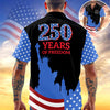 Joycorners 250 Years Of Freedom Patriotic Hawaiian Shirt, American Celebration Outfit