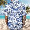 Joycorners America 250th Anniversary Toile De Jouy Patriotic Hawaiian Shirt
