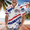 Joycorners Custom Name 250 Years Semiquincentennial Patriotic Hawaiian Shirt