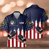 Joycorners Custom Name America 250th Anniversary Eagle Hawaiian Shirt, USA Freedom Gift