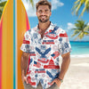 Joycorners Personalized 250 Years Of Freedom America Hawaiian Shirt, USA Independence Apparel