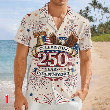 Joycorners Personalized Celebrating 250 Years Of Independence Hawaiian Shirt Style 1