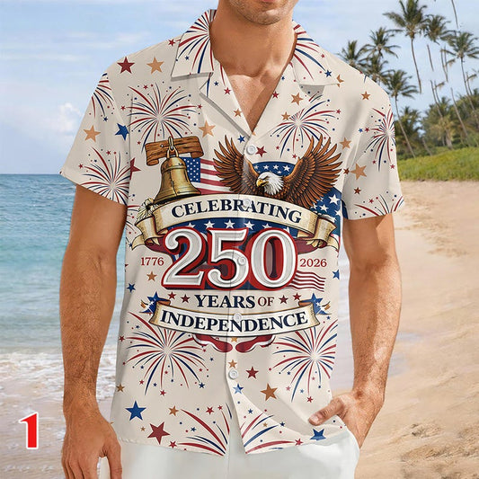 Joycorners Personalized Celebrating 250 Years Of Independence Hawaiian Shirt Style 1