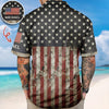 Joycorners Personalized Name USA 250th Anniversary Hawaiian Shirt, Independence Day Apparel