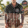 Joycorners Personalized Name USA 250th Anniversary Hawaiian Shirt, Independence Day Apparel