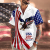 Joycorners Personalized USA 250th Anniversary Semiquincentennial Patriotic Hawaiian Shirt
