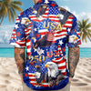 Joycorners USA 250 Anniversary Eagle Freedom Hawaiian Shirt, 4th Of July Patriotic Gift