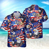 Joycorners USA 250 Anniversary Eagle Freedom Hawaiian Shirt, 4th Of July Patriotic Gift