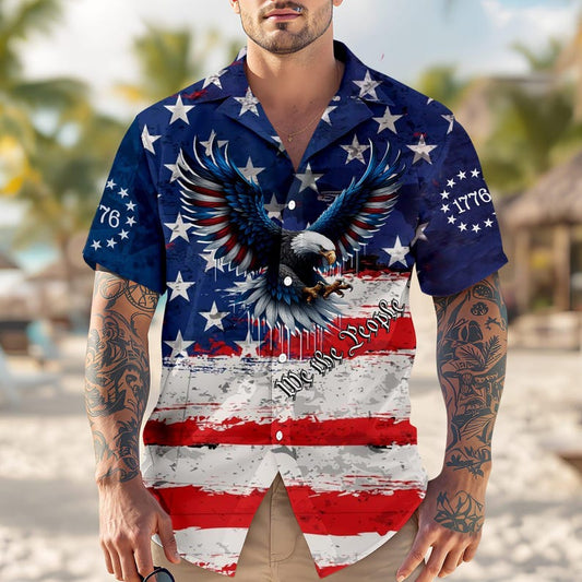 Joycorners We The People 1776-2026 250th Anniversary Hawaiian Shirt, Patriotic Apparel