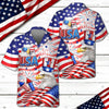 Joycorners America Flag Eagle Patriotic Hawaiian Shirt, USA 250 Years Freedom Apparel