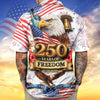 Joycorners America Land Of The Free Home Of The Brave Patriotic Hawaiian Shirt