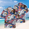 Joycorners American Eagle Flag Independence Patriotic Hawaiian Shirt