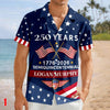 Joycorners Custom Name America 250 Years Semiquincentennial Hawaiian Shirt Style 1