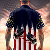 Joycorners Custom Name America 250th Anniversary Eagle Hawaiian Shirt, USA Freedom Gift