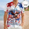 Joycorners Custom Name American Pride Eagle 1776-2026 Hawaiian Shirt