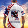 Joycorners Custom Name American Pride Eagle Patriotic Hawaiian Shirt, USA Freedom