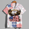 Joycorners Custom Name Independence Day USA Eagle Faith Family Freedom Hawaiian Shirt
