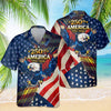 Joycorners Patriotic 250th America Eagle Hawaiian Shirt, American Flag Freedom Outfit