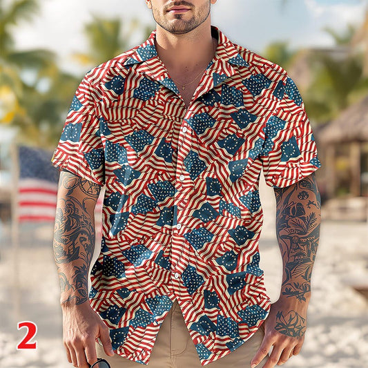 Joycorners Personalized America 250th Birthday Hawaiian Shirt Style 2