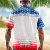 Joycorners Personalized America Dog Dad Patriotic Hawaiian Shirt, USA Freedom Apparel
