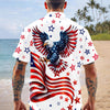 Joycorners Personalized American 250th Anniversary Tropical Hawaiian Shirt, Patriotic Outfit