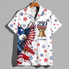 Joycorners Personalized American 250th Anniversary Tropical Hawaiian Shirt, Patriotic Outfit