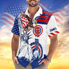 Joycorners Personalized Custom Name America 4th Of July Hawaiian Shirt, Patriotic Gift