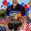 Joycorners Personalized Happy 250th Anniversary United States Hawaiian Shirt