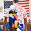 Joycorners Personalized Name America 250th Birthday Hawaiian Shirt, USA Patriotic Gift